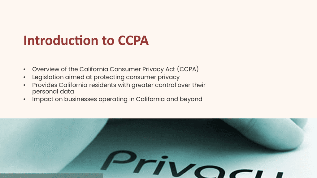 California Consumer Privacy Act