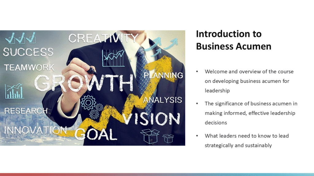 Developing Business Acumen